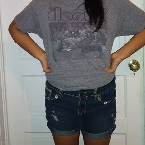 Handmade upcycle Blue Jeans /Shorts
